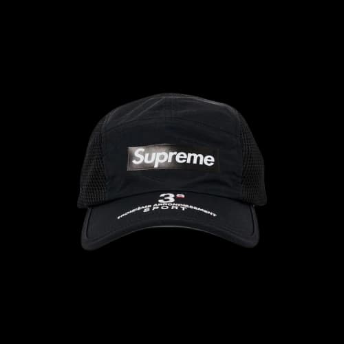 Supreme Mesh Side Panel Camp Cap 'Black'