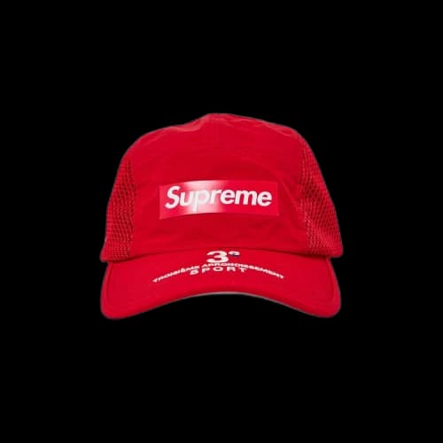 Supreme Mesh Side Panel Camp Cap 'Red'