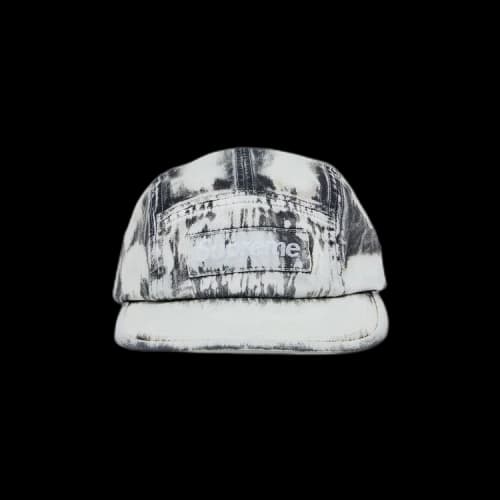 Supreme Bleached Chino Camp Cap 'Black'