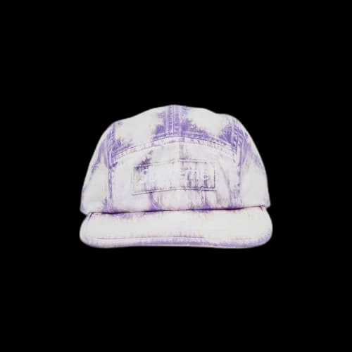Supreme Bleached Chino Camp Cap 'Purple'