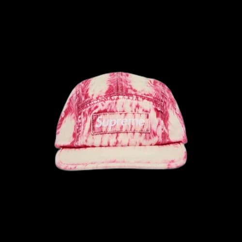 Supreme Bleached Chino Camp Cap 'Red'