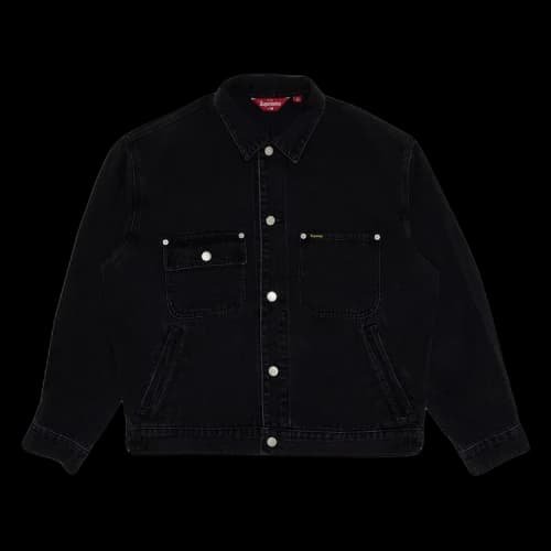 Supreme Denim Chore Trucker Jacket 'Black'