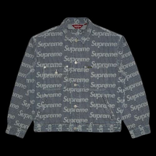 Supreme Denim Chore Trucker Jacket 'Stripe'