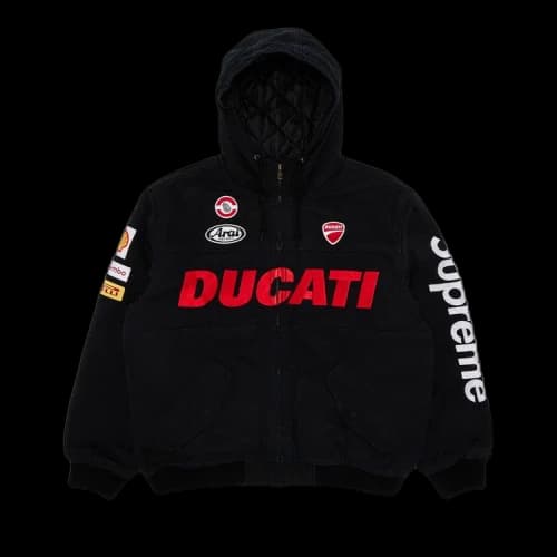 Supreme x Ducati Hooded Racing Jacket 'Black'