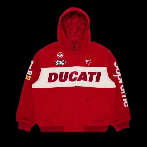 Supreme x Ducati Hooded Racing Jacket 'Red'