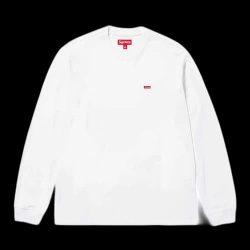 Supreme Small Box Long-Sleeve Tee 'White'