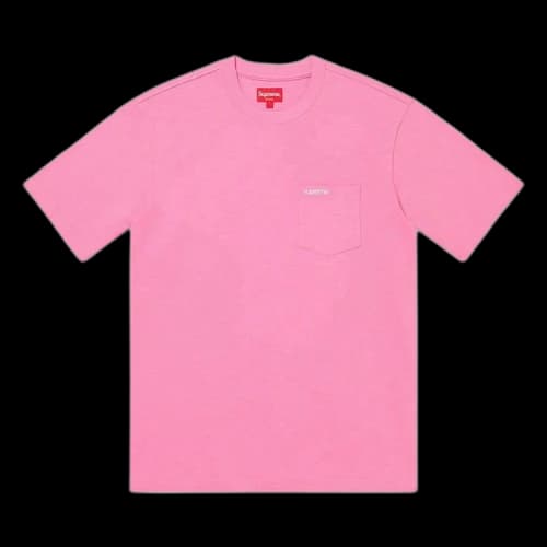 Supreme Short-Sleeve Pocket Tee 'Pink'