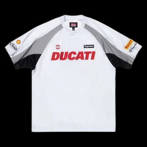 Supreme x Ducati Soccer Jersey 'White'