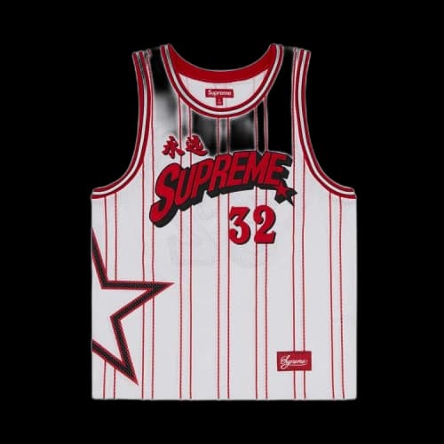 Supreme Star Basketball Jersey 'White'