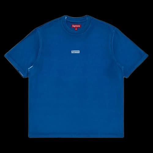 Supreme Overprint Small Box Short-Sleeve Top 'Blue'