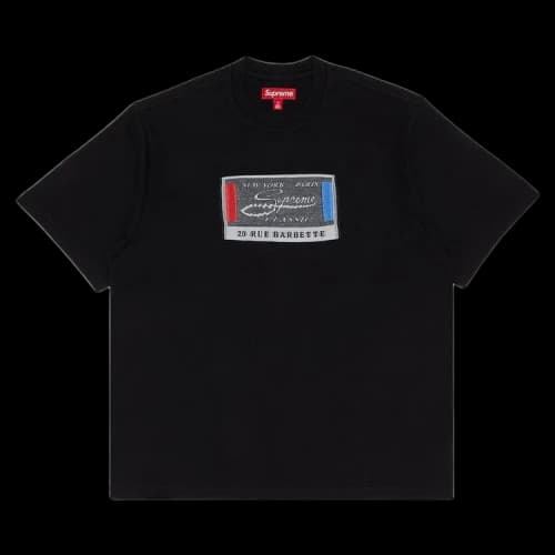Supreme Intarsia Label Short-Sleeve Top 'Black'