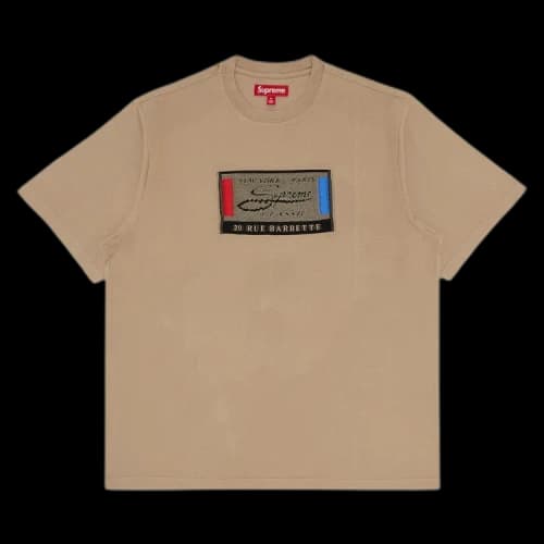 Supreme Intarsia Label Short-Sleeve Top 'Tan'