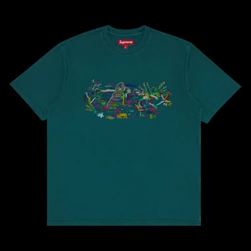 Supreme Machu Picchu Short-Sleeve Top 'Teal'