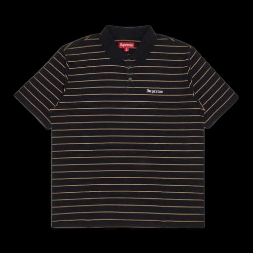 Supreme x Melvins Stripe Short-Sleeve Polo 'Black'