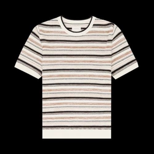 Aimé Leon Dore Jacquard Striped Sweater Tee 'Pristine'
