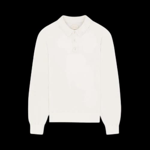Aimé Leon Dore Merino Silk Long-Sleeve Polo 'Pristine'