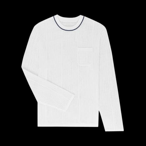 Aimé Leon Dore Mesh Knit Long-Sleeve Tee 'White'