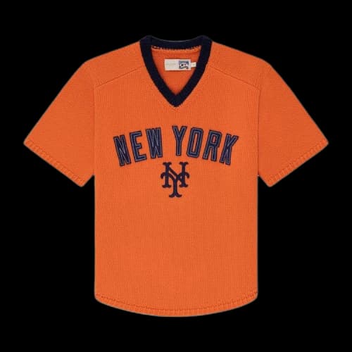 Aimé Leon Dore x New York Mets Short-Sleeve Knit Sweater 'Orange'