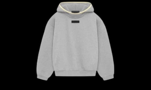 Fear of God Essentials Hoodie Light Heather Grey/Garden Yellow