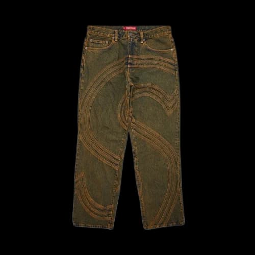 Supreme S Logo Loose Fit Jean 'Dirty'