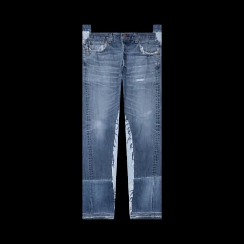 Satoshi Nakamoto Reconstructed Raw Denim Pants 'Blue'