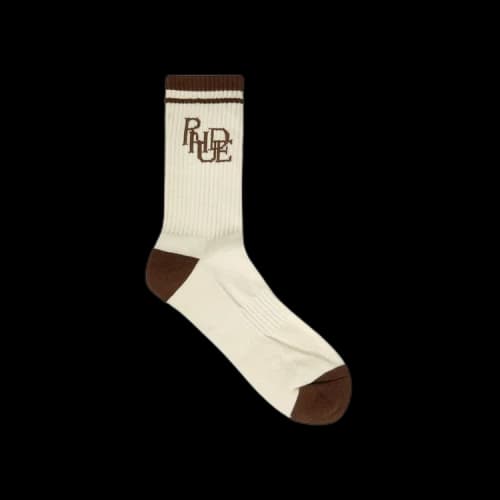 Rhude Scribble Logo Sock 'Tan/Brown'