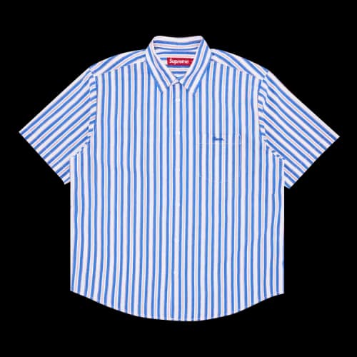 Supreme Loose Fit Multi Stripe Short-Sleeve Shirt 'Blue'