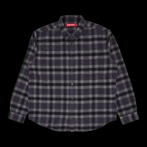 Supreme Plaid Flannel Shirt 'Black'