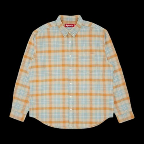 Supreme Plaid Flannel Shirt 'Tan'