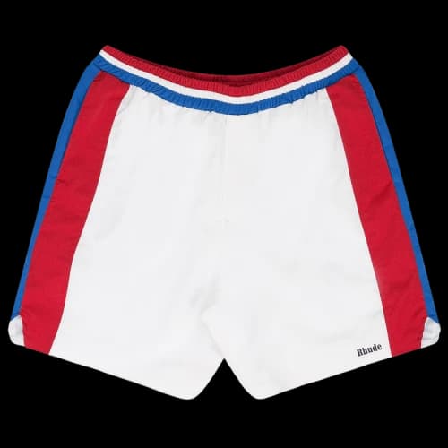 Rhude Chevron Track Shorts 'White'