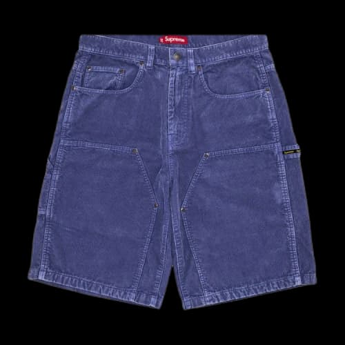 Supreme Washed Corduroy Double Knee Painter Short 'Blue'