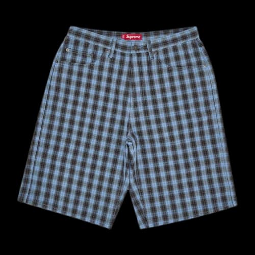 Supreme Plaid Baggy Short 'Blue'