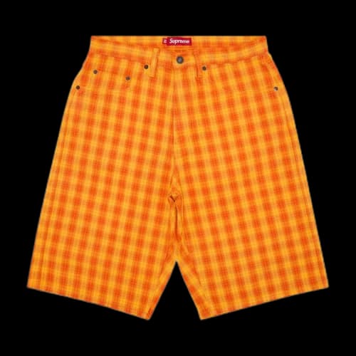 Supreme Plaid Baggy Short 'Orange'