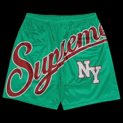 Supreme Big Script Mesh Short 'Green'