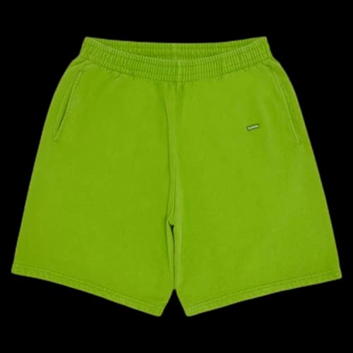 Supreme Overdyed Small Box Sweatshort 'Lime'
