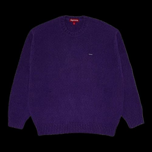 Supreme Bouclé Small Box Sweater 'Purple'