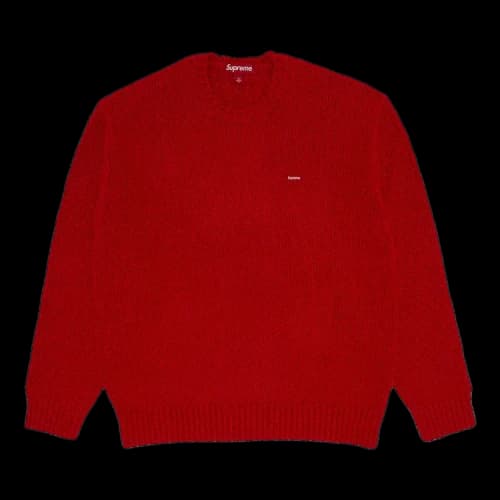 Supreme Bouclé Small Box Sweater 'Red'