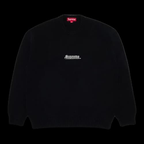 Supreme Old English Sweater 'Black'
