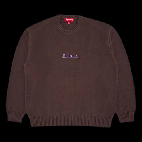 Supreme Old English Sweater 'Brown'