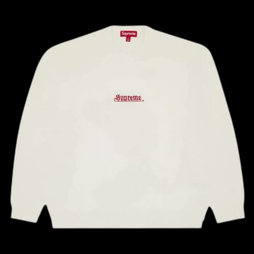 Supreme Old English Sweater 'Ivory'