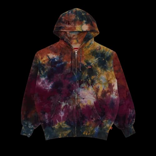Supreme Overdyed Small Box Zip Up Hooded Sweatshirt 'Multicolor'