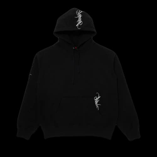 Supreme Tag Hooded Sweatshirt 'Black'