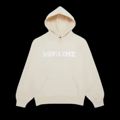 Supreme Collegiate Hooded Sweatshirt 'Natural'