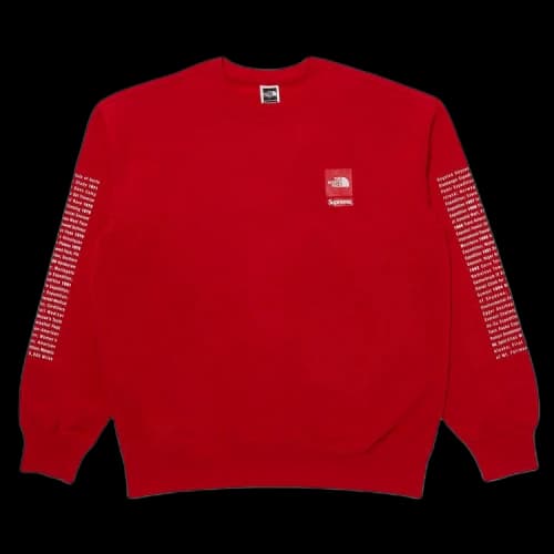 Supreme x The North Face Crewneck 'Red'