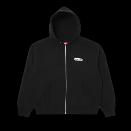 Supreme Spread Zip Up Hooded Sweatshirt 'Black'