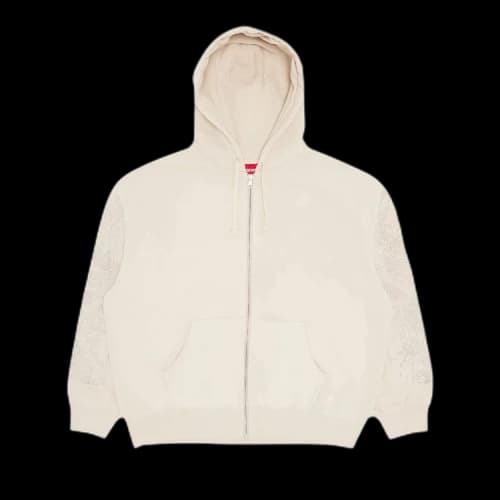 Supreme AOI Zip Up Hooded Sweatshirt 'Natural'