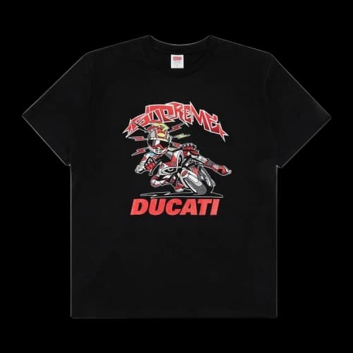 Supreme x Ducati Bike Tee 'Black'