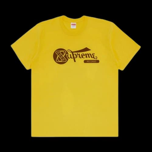Supreme Records Tee 'Yellow'