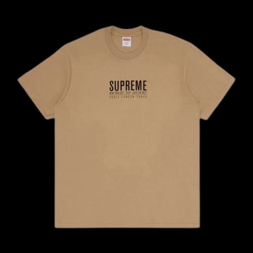 Supreme Paris Tee 'Khaki'