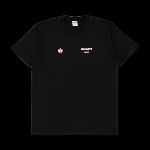 Supreme x Ducati Logos Tee 'Black'